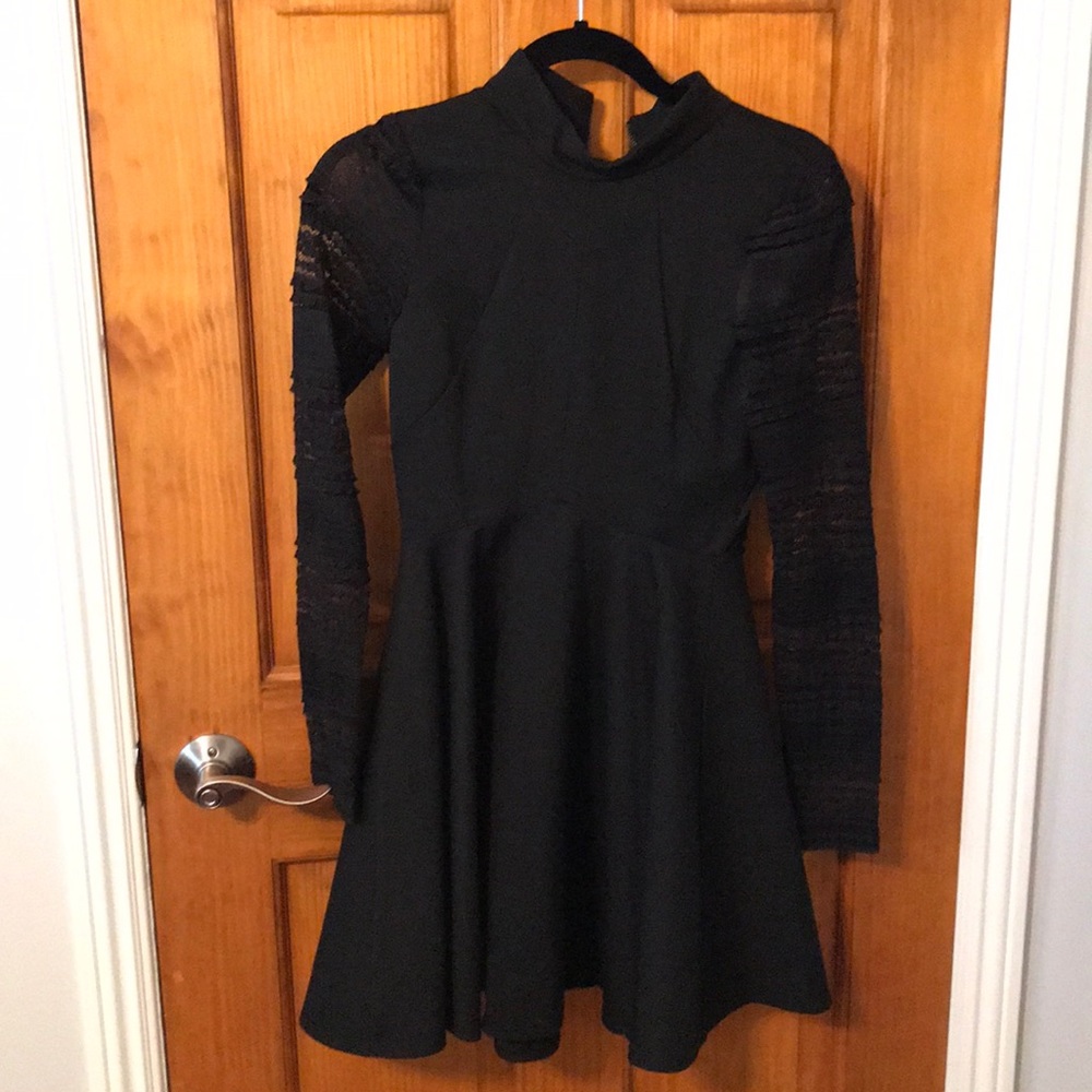 BCBG Peplum little black dress